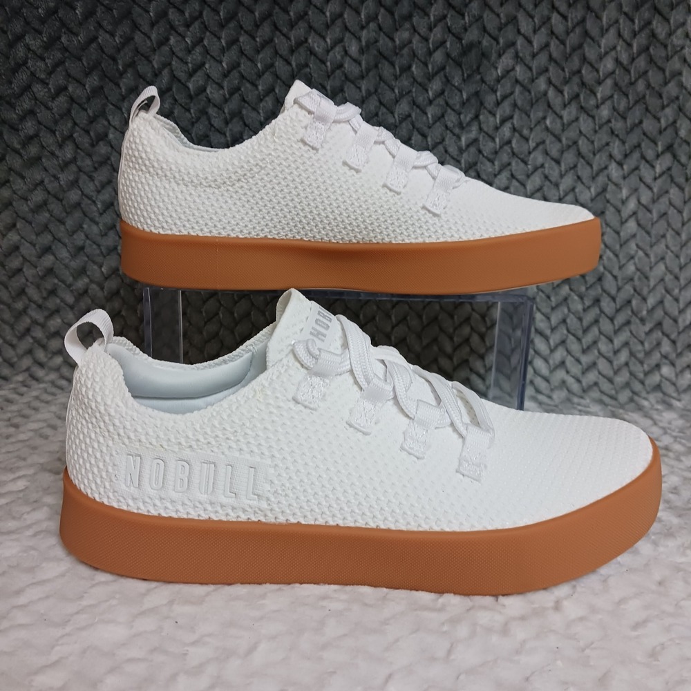 Nobull Rec Trainer Mens White Gum Training Walking Running Sneakers Shoes Sz 7.5